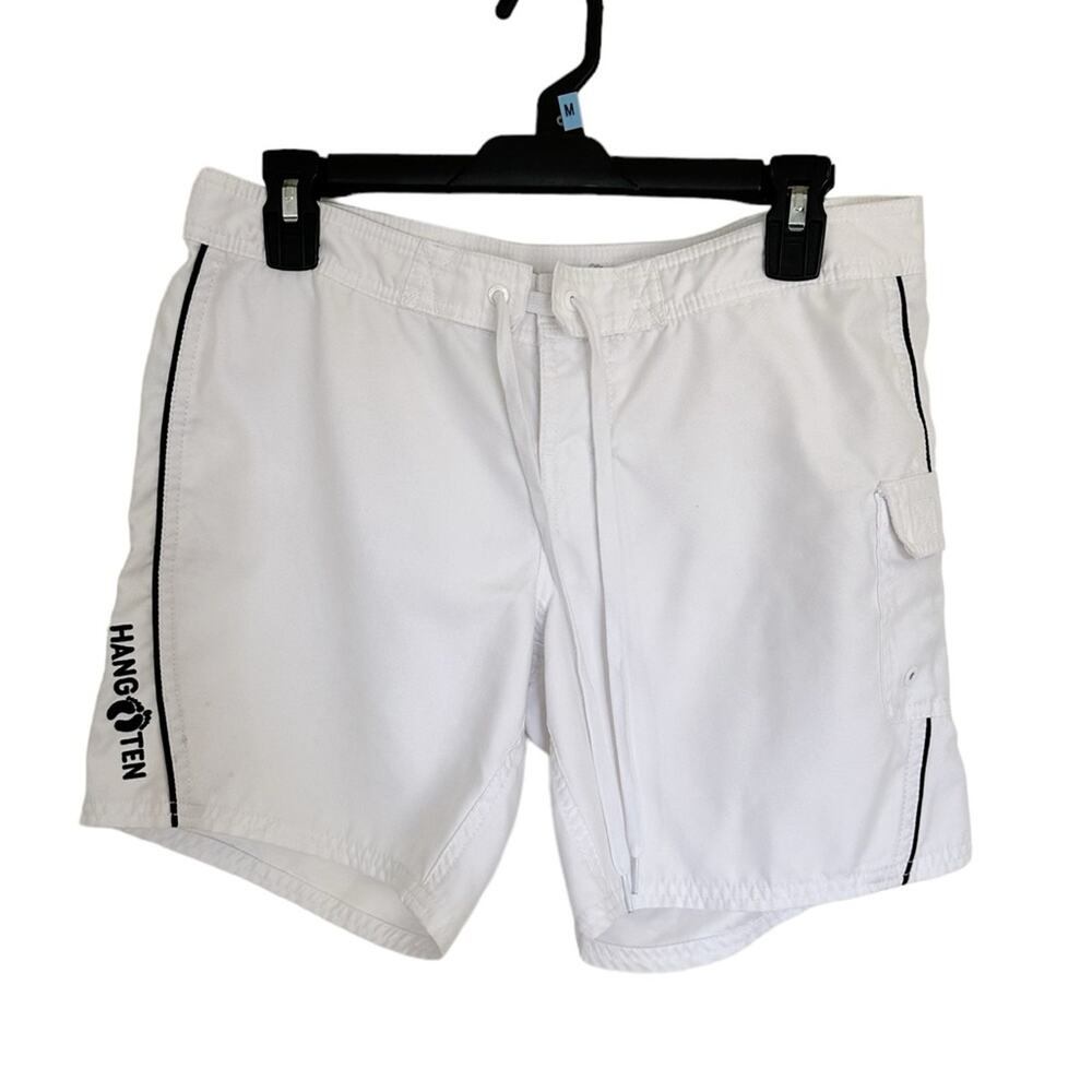 Hang Ten White Cargo Board Shorts